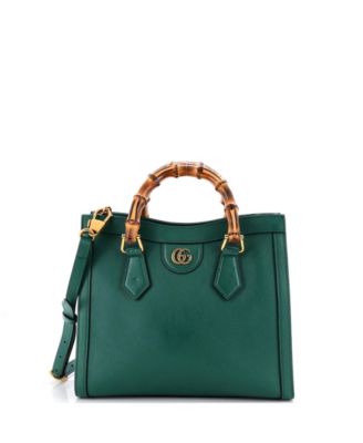 Small Diana NM Bamboo Handle Tote Leather