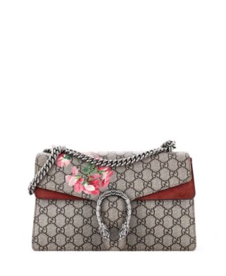 Small Dionysus Bag Blooms Print GG Coated Canvas