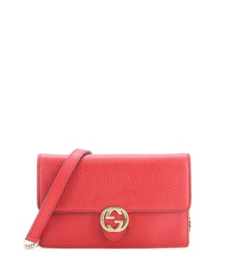 Interlocking Wallet on Chain Leather