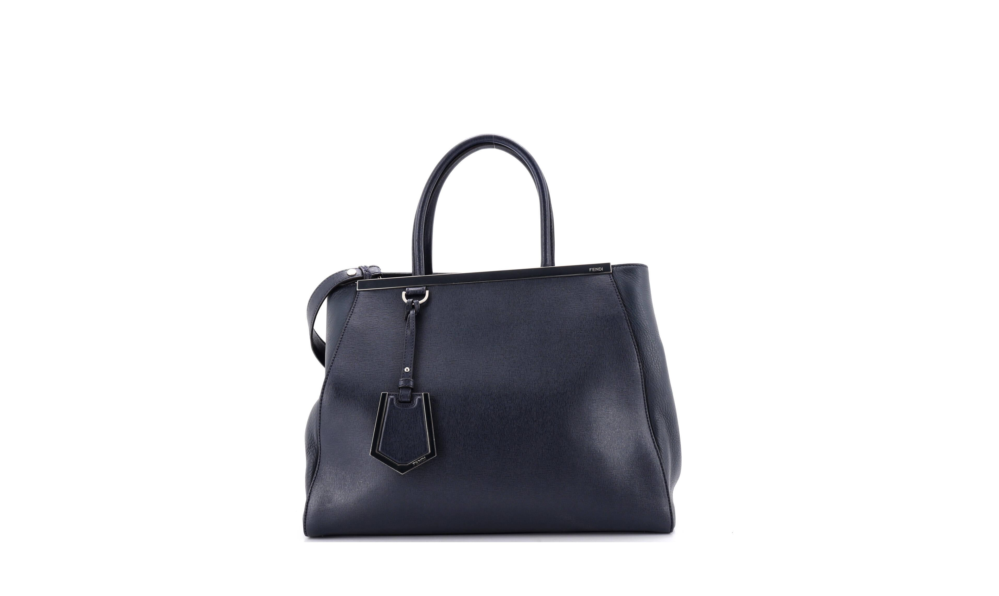 Pre-Owned Fendi Medium 2Jours Bag Leather