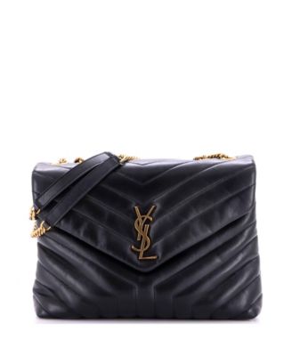 Medium Loulou Matelass&eacute; Chevron Leather Shoulder Bag