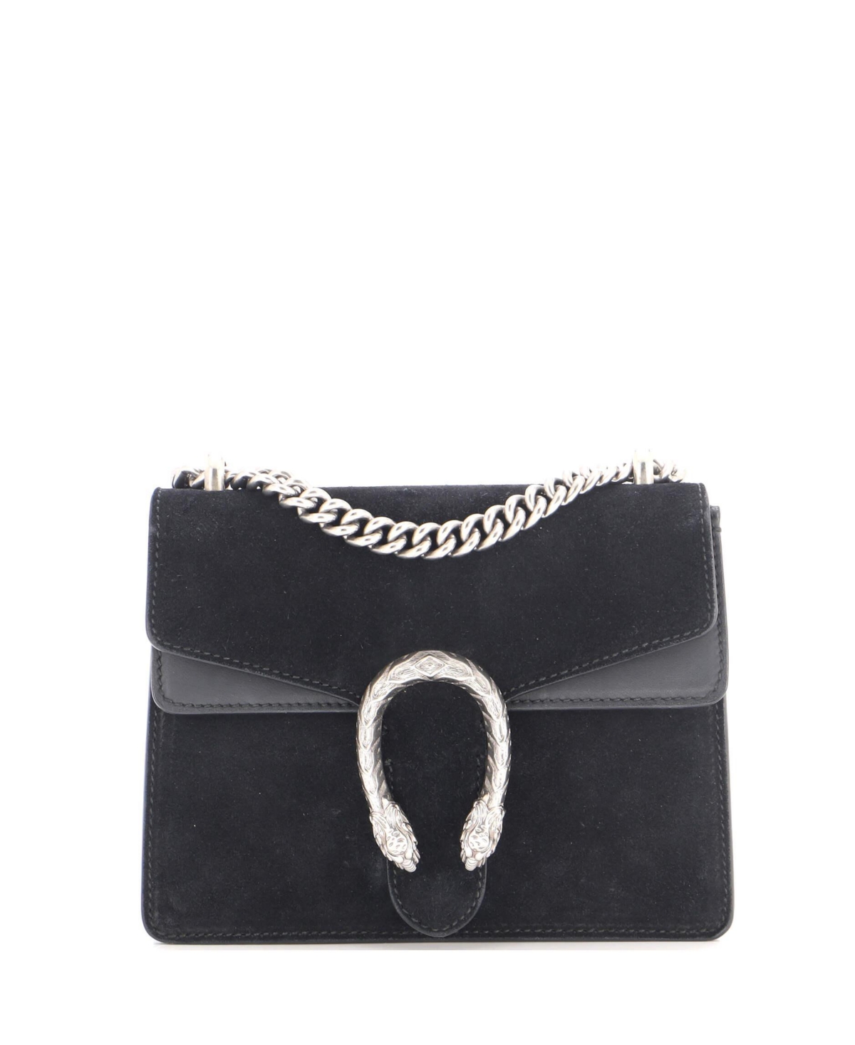 Pre-Owned Gucci Mini Dionysus Bag Suede - Black