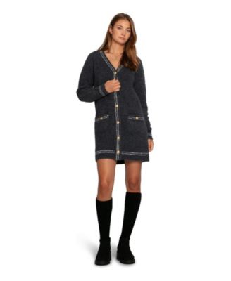 Women's Cute In This Long-Sleeve V-Neck Mini Sweater Dress