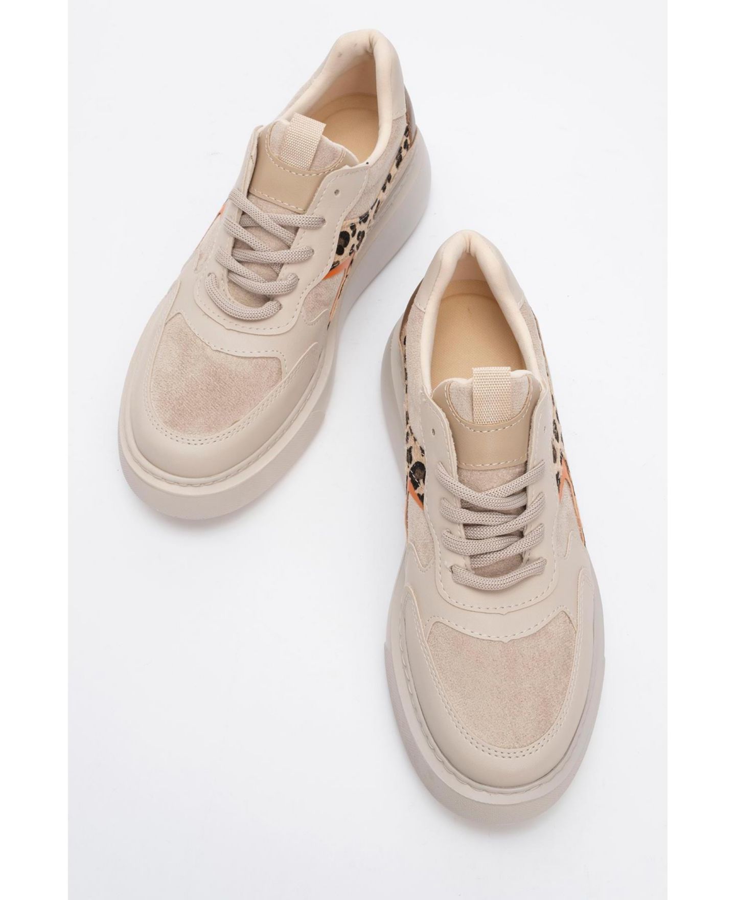 Женские кроссовки Prologue Shoes Ida Platform Fashion, цвет: Бежевый — фото 5