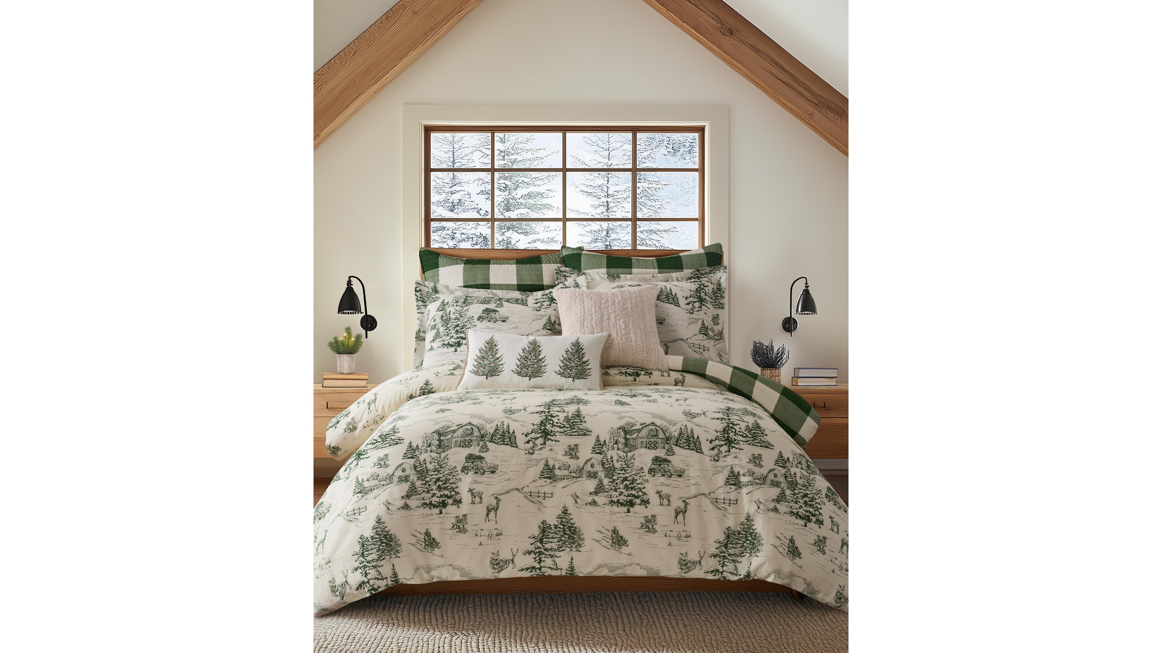 Levtex Home Winter Sleigh Ride Reversible 3-Pc. Duvet Cover Set, Queen