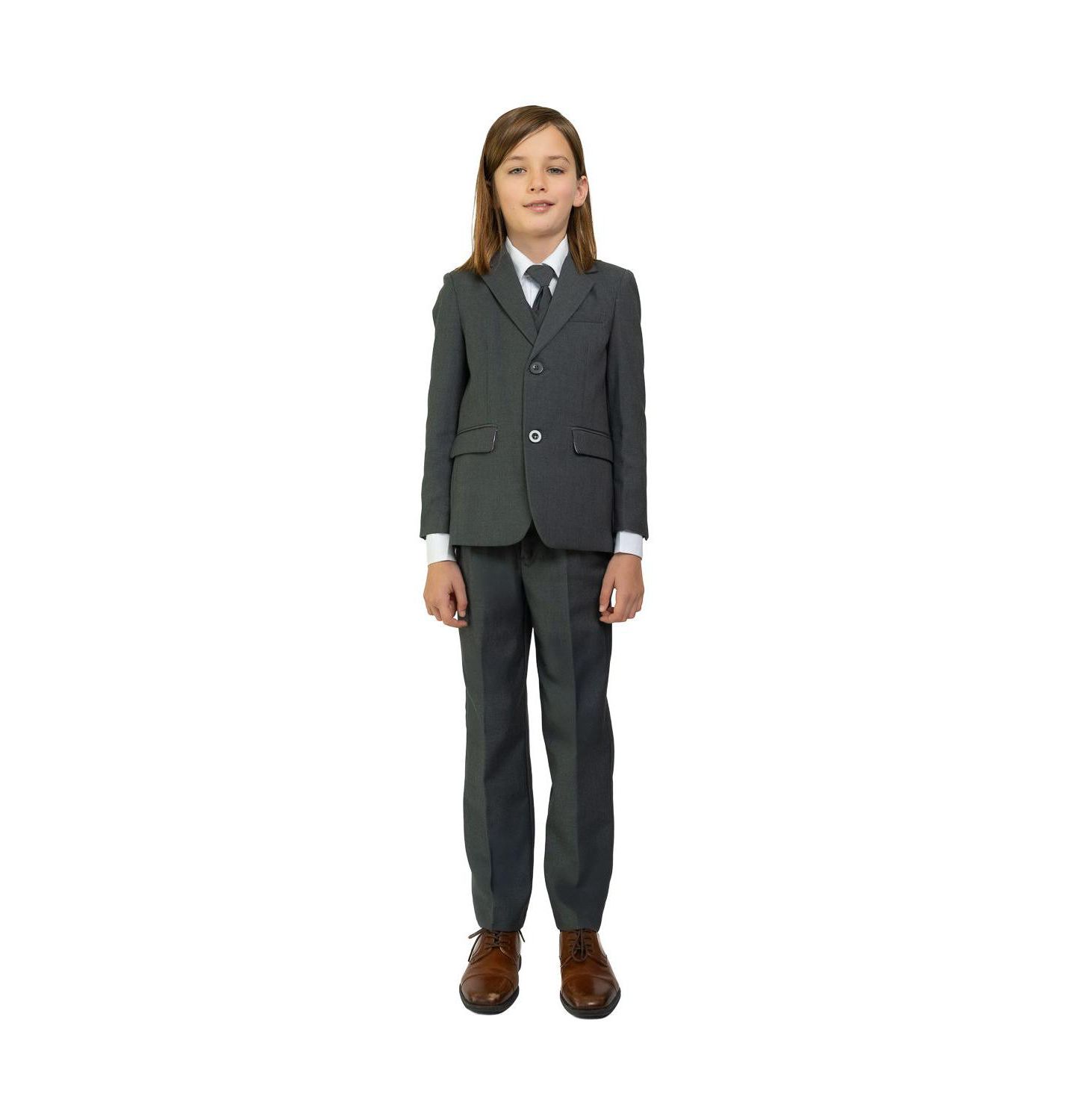 Детский костюм-тройка Peanut Butter Collection 007 Slim Fit, 5 предметов, цвет: Угольный — фото 1