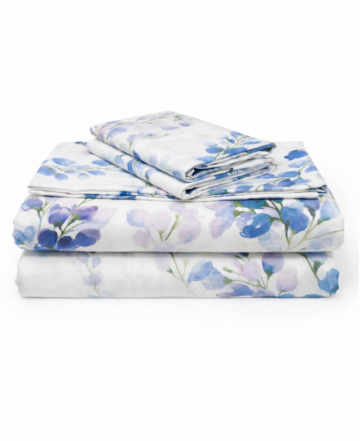 Azores Home Printed Microfiber Deep Pocket 4-Piece Sheet Set, Queen
