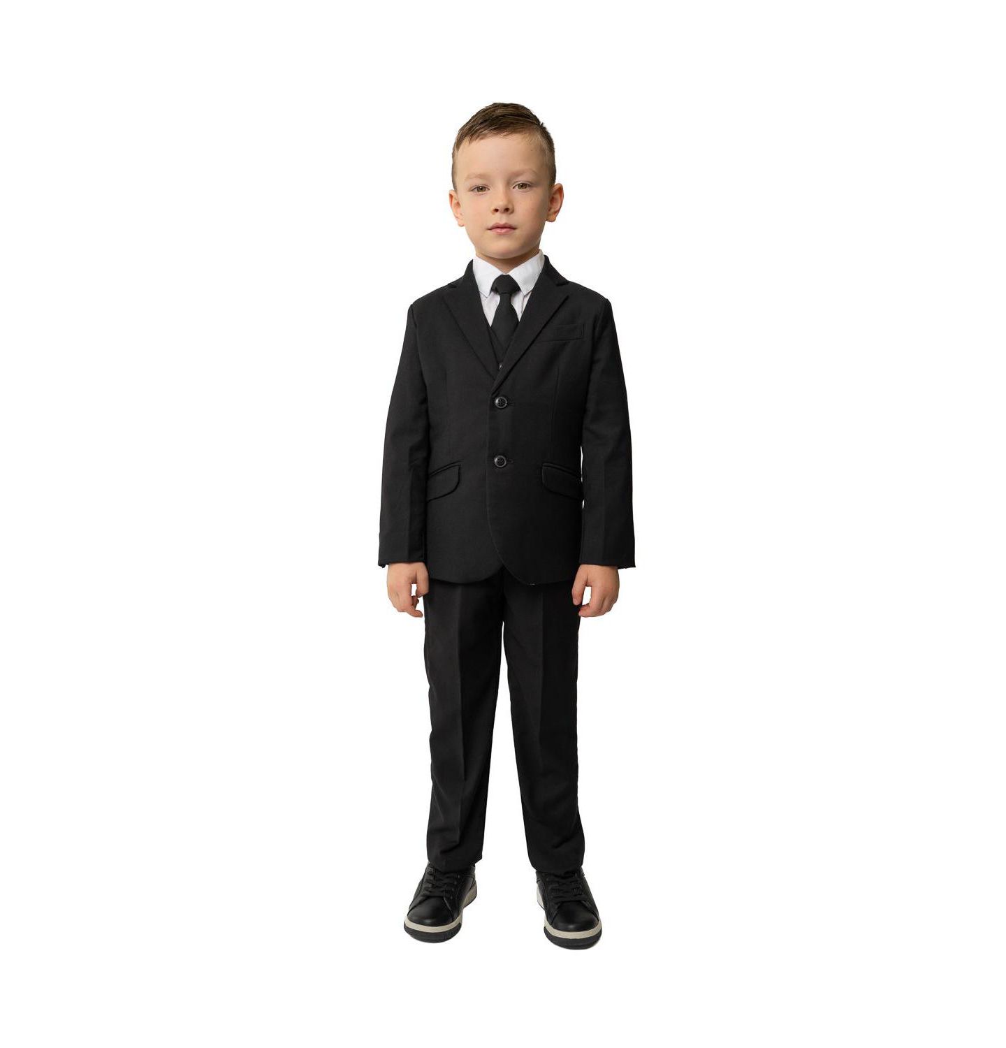 Детский костюм-тройка Peanut Butter Collection 007 Slim Fit, 5 предметов, цвет: Чёрный — фото 1