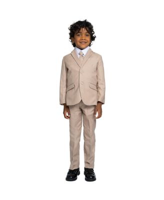 Toddler Boys 007 Slim Fit 5-Piece Shirt, Tie, Jacket, Vest and Pants Suit Set