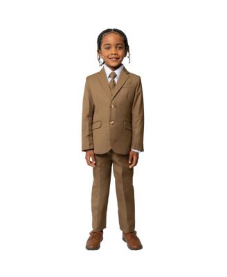 Toddler Boys 007 Slim Fit 5-Piece Shirt, Tie, Jacket, Vest and Pants Suit Set