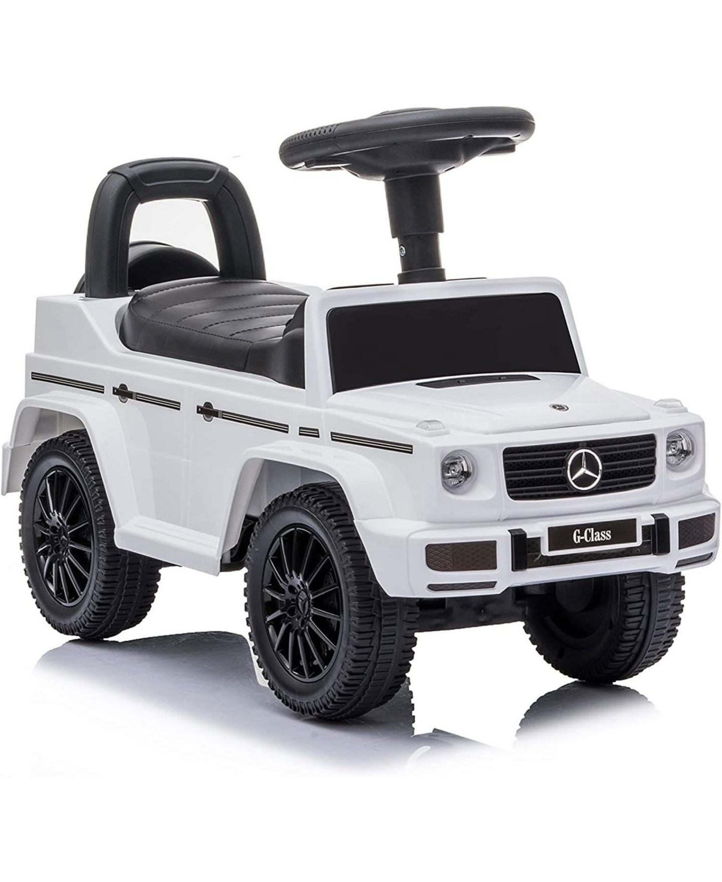 Детская машина-каталка Best Ride on Cars Mercedes G-Wagon с ручкой для прогулок, цвет: Белый — фото 3