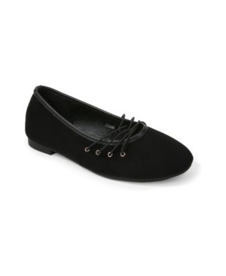 Verona Cord-Laced Ballet Flats