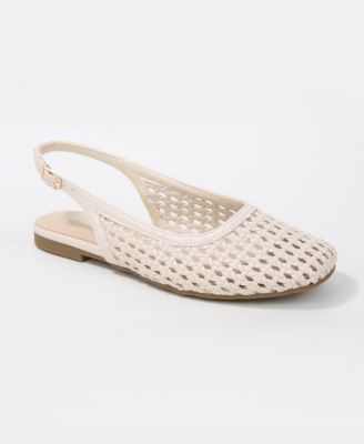 Vesna Woven Slingback Flats