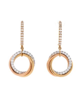 Trinity Hoop Dangle Earrings