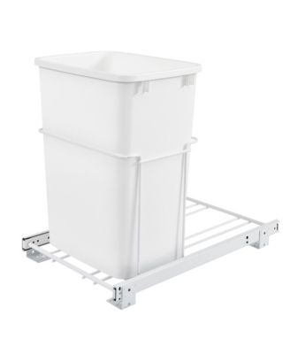 Single Pullout 35 qt. Trash Can for Kitchen Cabinets, RV-18PB-1