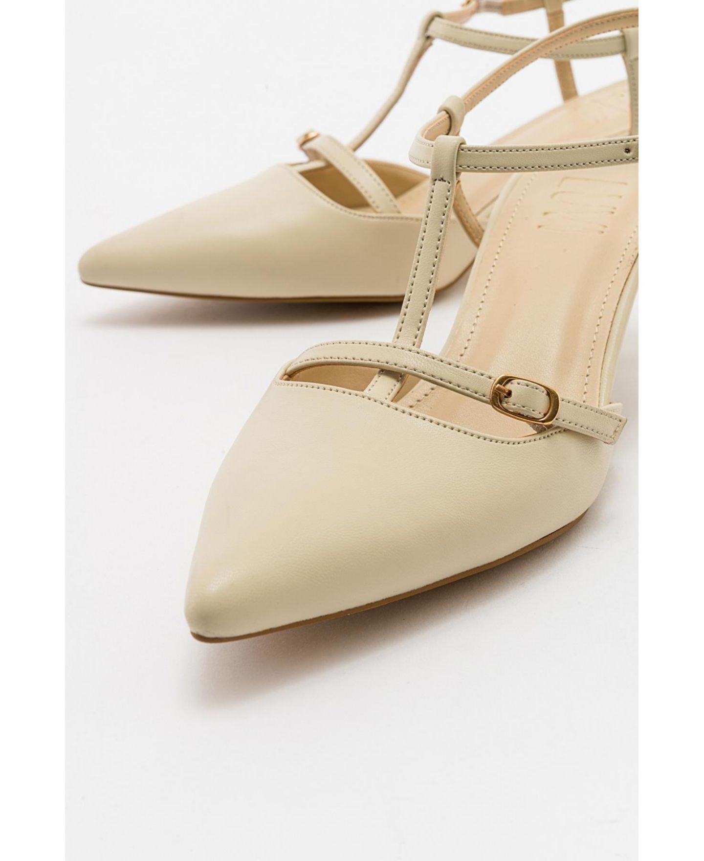 Женские туфли Prologue Shoes Frans Pointed Toe, цвет: Бежевый — фото 4
