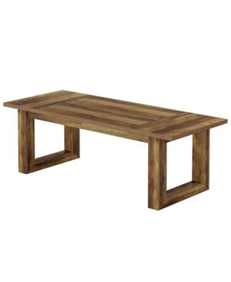 Modern Dining Table with Rectangular Top for Dining Room Kitchen and Home