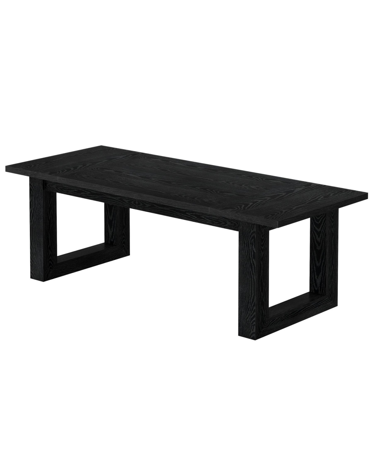 Slickblue Modern Dining Table with Rectangular Top for Room Kitchen and Home