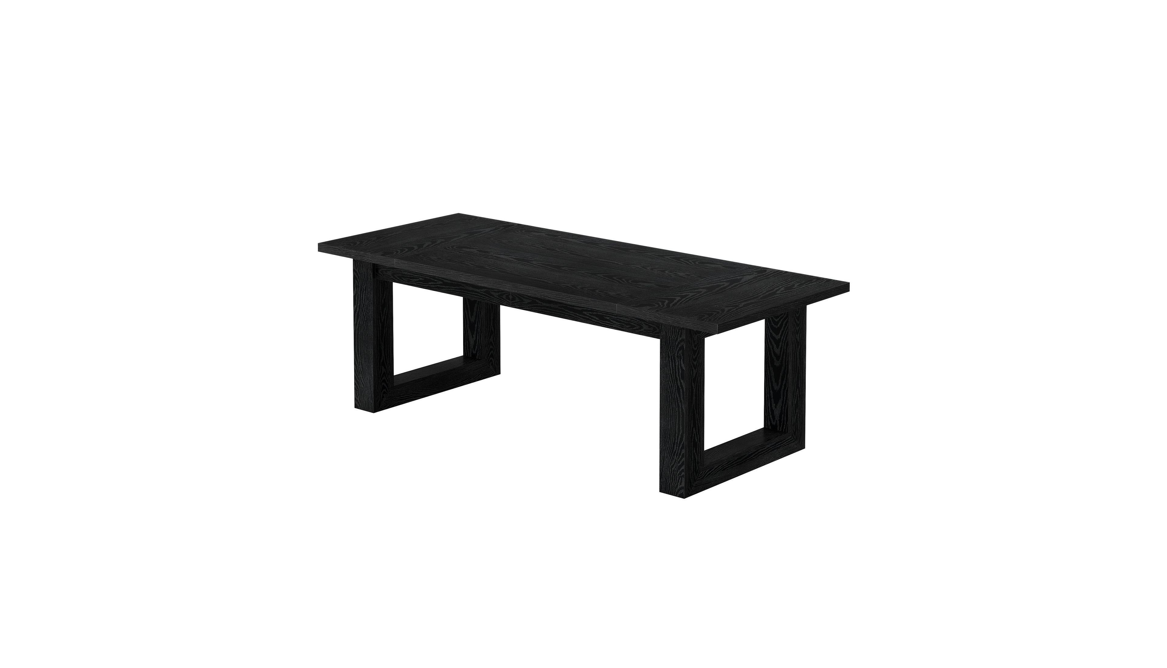 Slickblue Modern Dining Table with Rectangular Top for Room Kitchen and Home