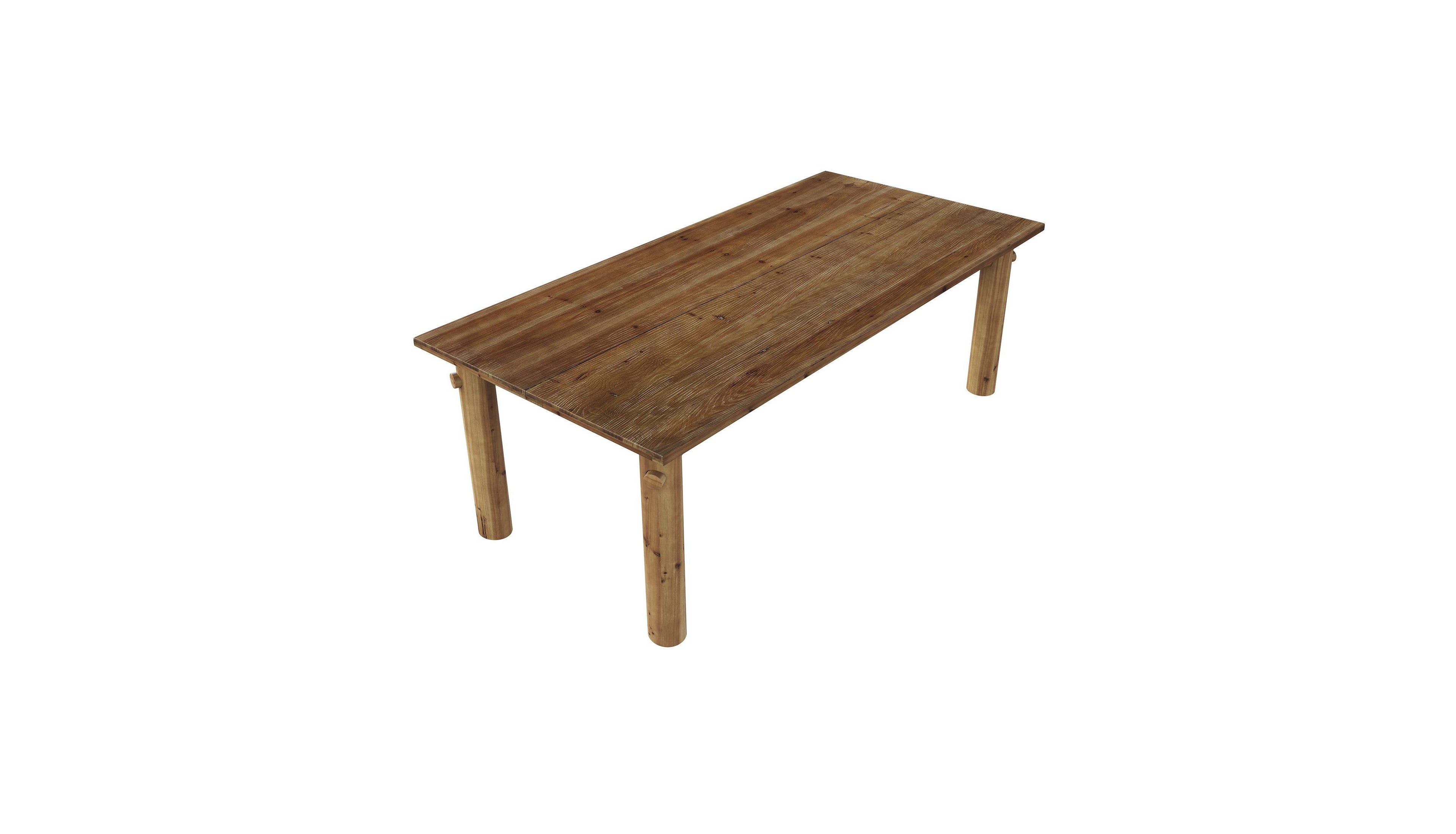 Slickblue Modern Solid Wood Kitchen Table with Rectangle Design for 6 Person Seating
