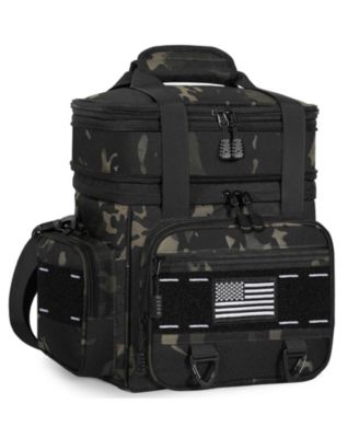 25L Ulated Lunch Box Men Double Deck Heavy Duty Cooler Bag Camping Outdoor Picnics