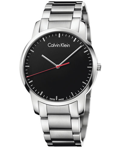 Calvin Klein city Men's Swiss Stainless Steel Bracelet Watch 43mm K2G2G141