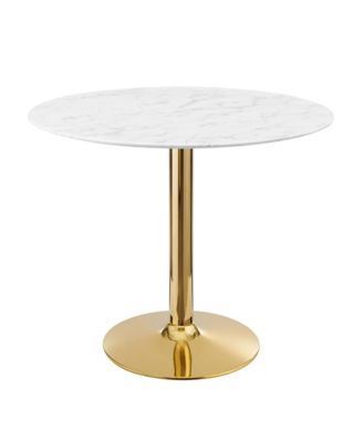 Verne 35" Artificial Marble Dining Table
