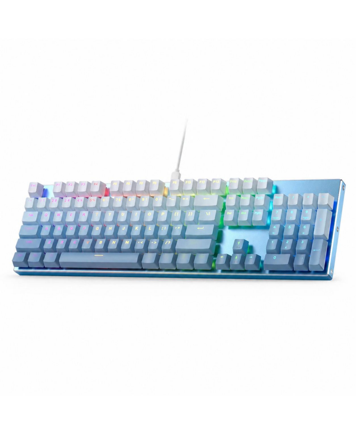 Lofree Wired Mechanical Rgb Hot Swappable Gaming Keyboard for Pc, Mac - Gradient blue red switch