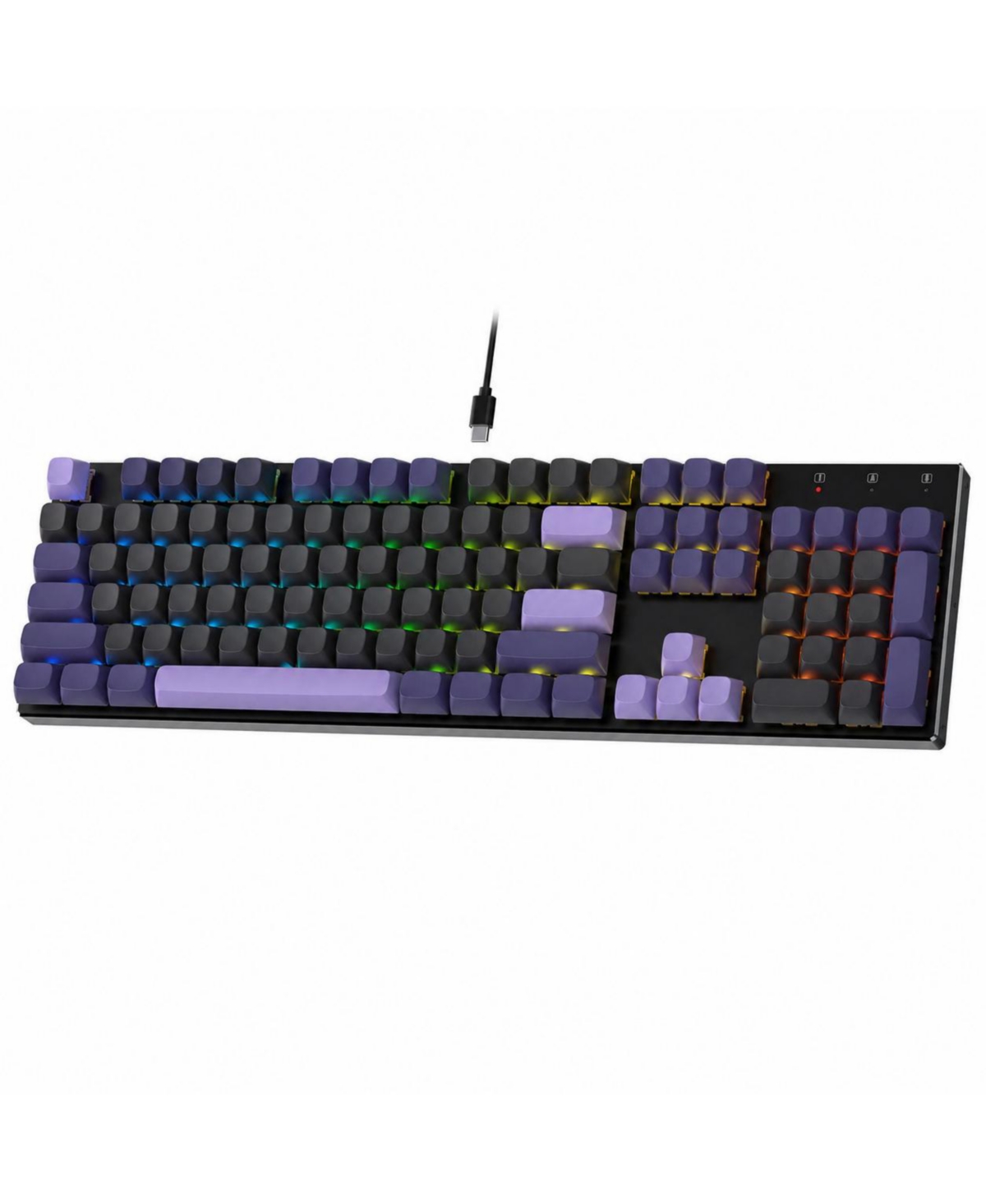Lofree Wired Mechanical Rgb Hot Swappable Gaming Keyboard for Pc, Mac - Purple rain magnetic switch