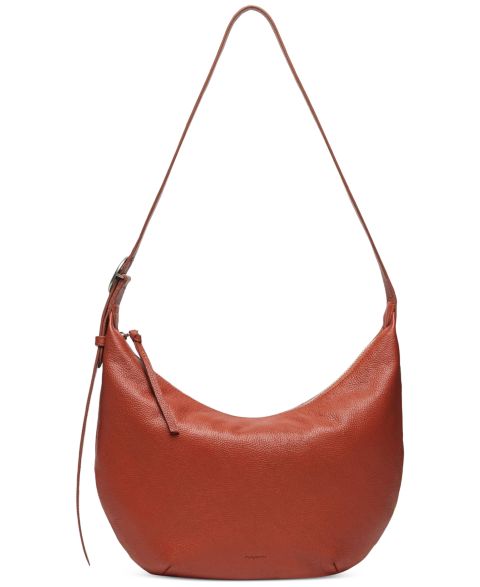 Женская сумка orYANY Crescent Medium Hobo Leather Shoulder Handbag, цвет: Коньячный