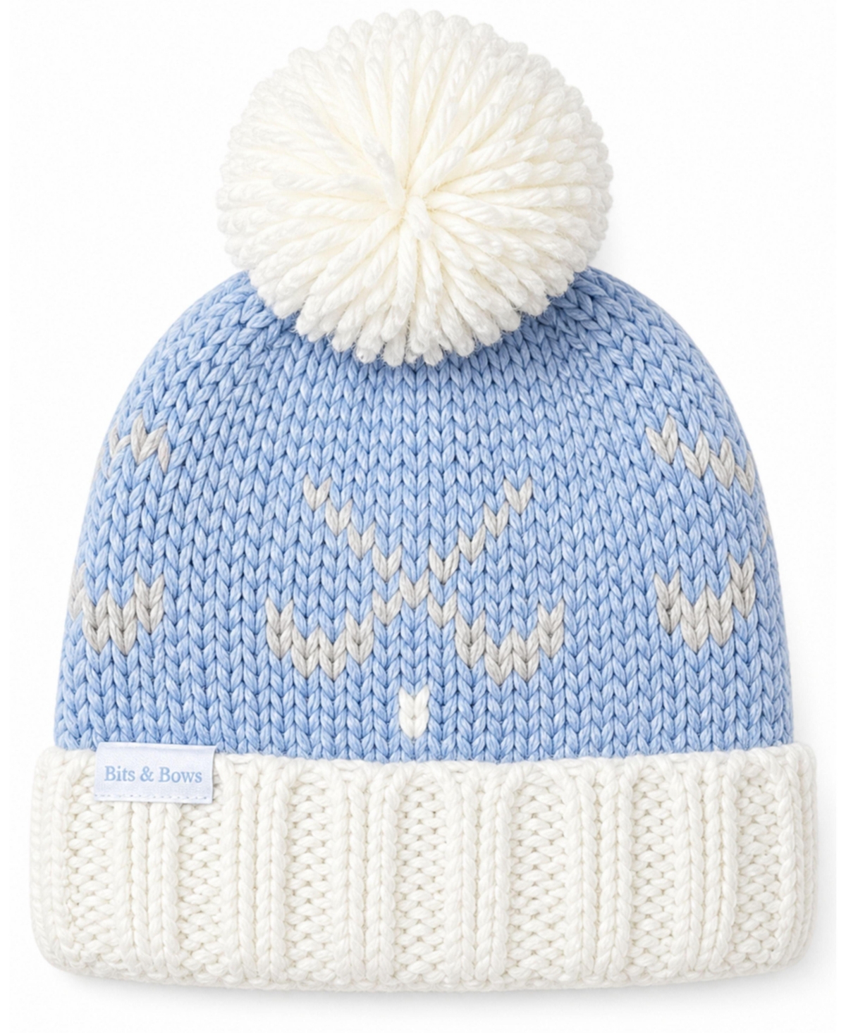 Bits & Bows Baby Polished Playwear Golf Clubs Pom Pom Beanie