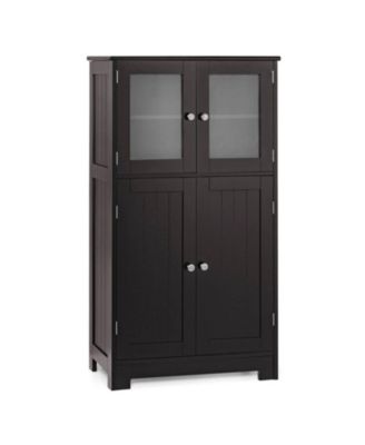 Four Door Floor Storage Cabinet for Bathroom or Kitchen