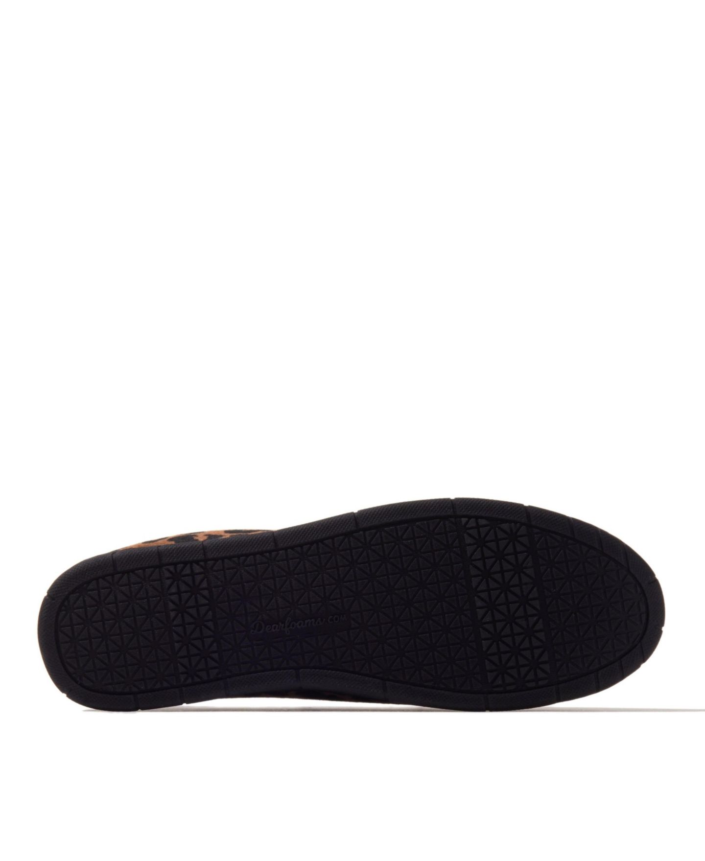 Женские велюровые домашние тапочки Dearfoams Rachel с закрытой пяткой, цвет: Леопардовый — фото 10