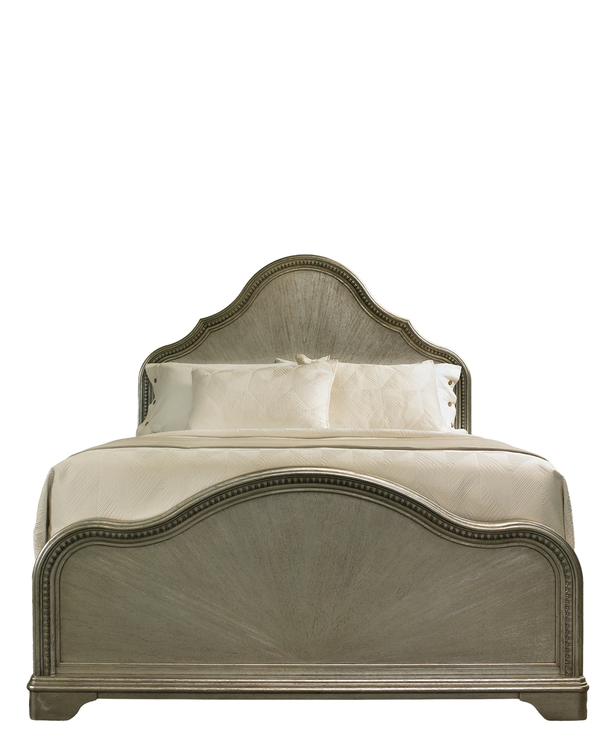 Margaux King Wood Panel Bed - Sterling