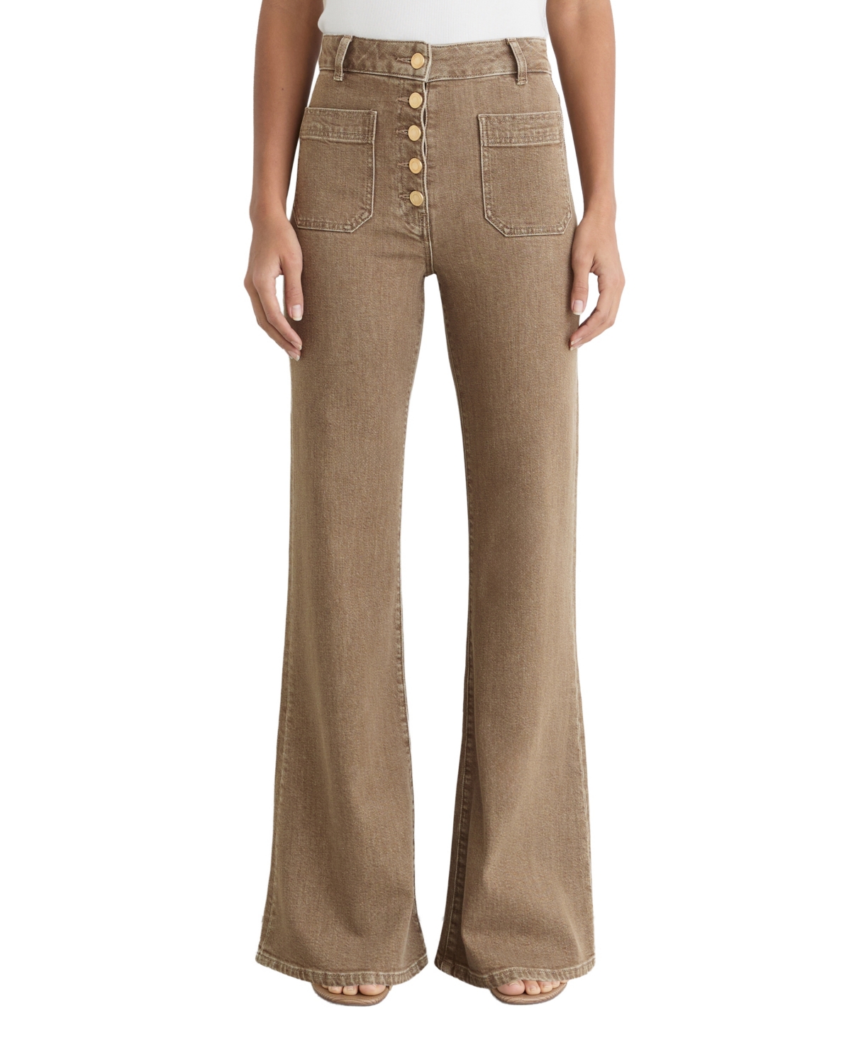 Reiss Women's Cali High-Rise Flare Jeans