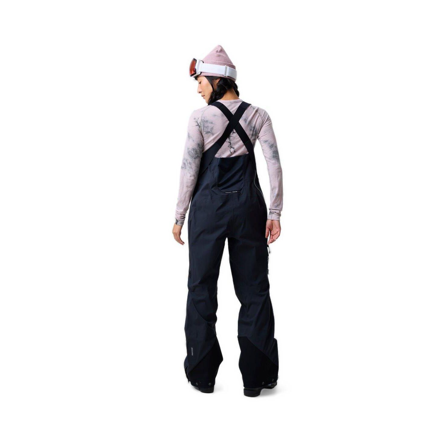 Женские брюки Backcountry Cottonwoods Xpore LT Non-Insulated Stretch-Back Bibs, цвет: Чёрный — фото 2
