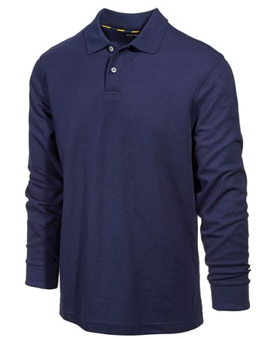 Club Room Men's Performance Sun Protection Long-Sleeve Polo