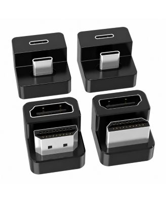 180 Degree USB-C Adapter U-Shaped Converter 4K 60Hz Lossless Transmission
