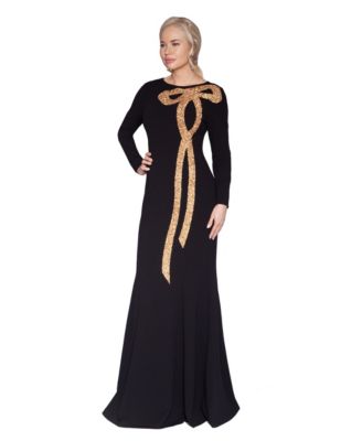 Women's Bow Trim Detail Gown