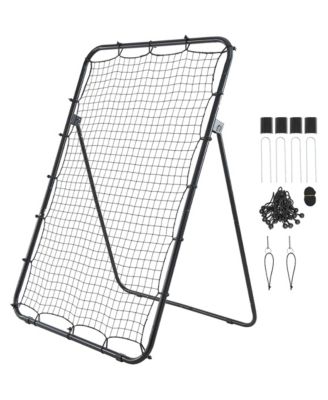 4 x 6 ft Baseball and Softball Rebounder Net with Strike Zone Target