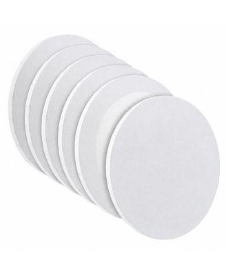 Round Stretched Canvas 2 Pack Triple Primed Acid Free Painting Mediums Compatible