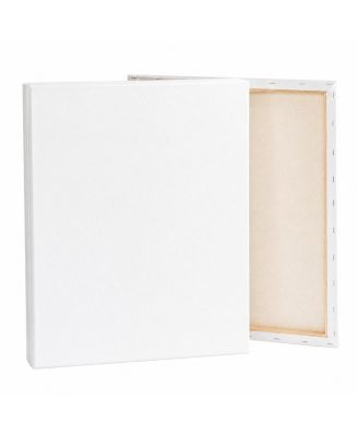 100 Cotton Stretched Canvas 5 Pack Triple Primed Heavy Duty Wood Frame Blank Art Supplies