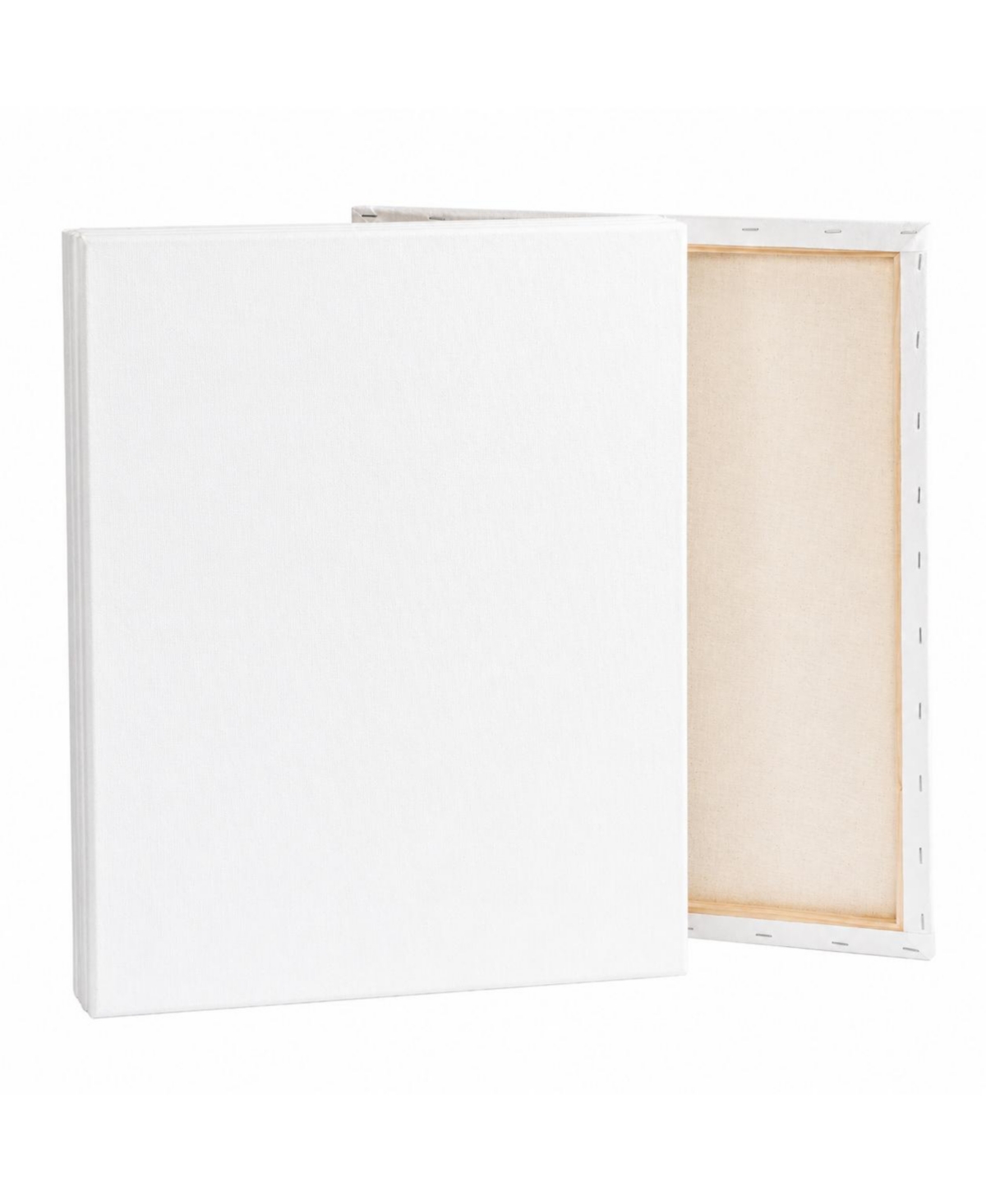 Lowking 100 Cotton Stretched Canvas 5 Pack Triple Primed Heavy Duty Wood Frame Blank Art Supplies