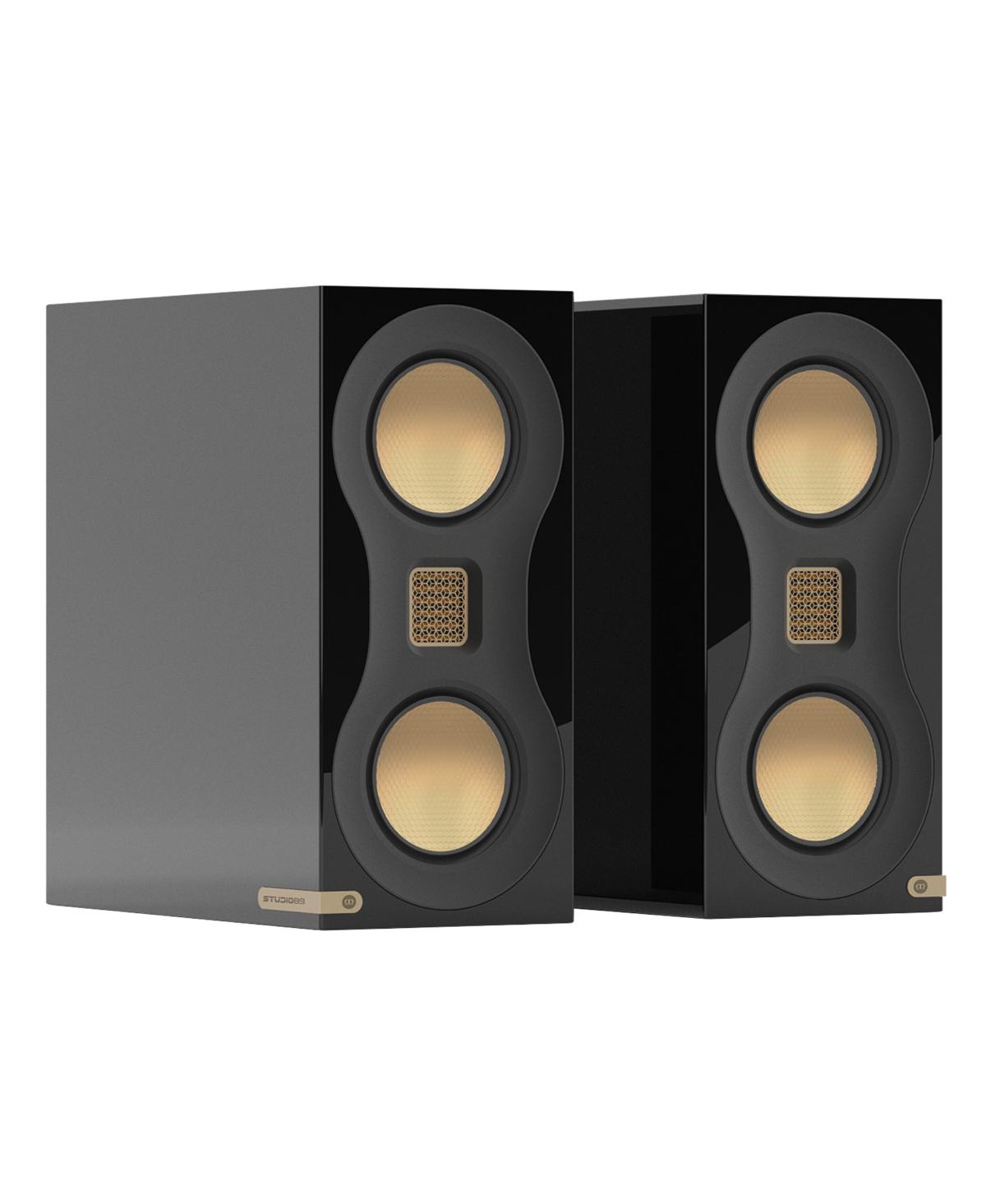 Monitor Audio Studio 89 Two-Way Compact Bookshelf Speakers - Gloss black