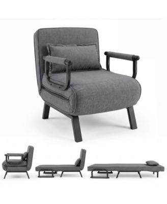 3-in-1 Convertible Sofa Chair Chaise and Single Bed