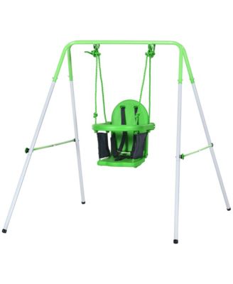 Kids Steel Seat Restraint Swing Set, Ages 6-36 Months