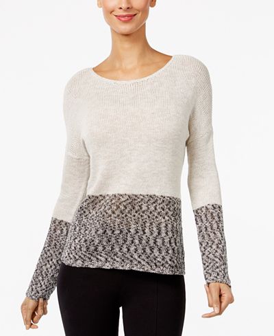 INC International Concepts Colorblocked Sweater, Only at Macy's