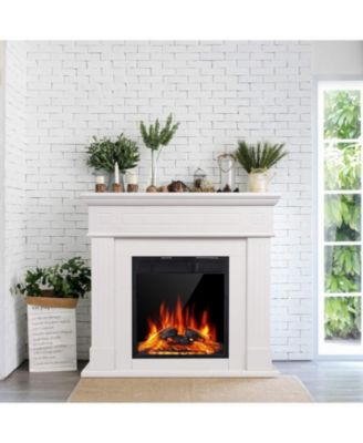 43" Electric Fireplace TV Stand with Mantel