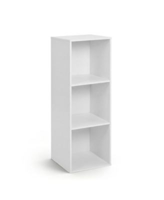 3-Cube Bookcase with 2 Anti-Tipping Kits and Cubby Storage Organizer for Home Office
