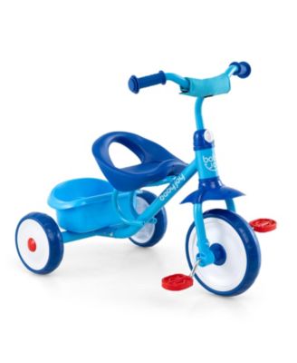 3-Wheel Metal Tricycle with Removable Storage Basket, 55 lb. Capacity, Ages 2-5